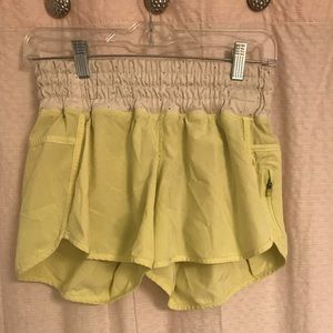 lululemon work out shorts.